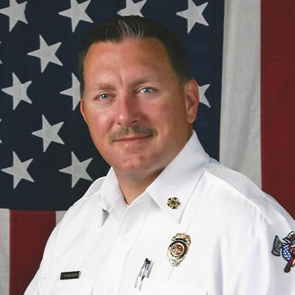 Portrait of White Hall Fire Chief Sandy Castleberry
