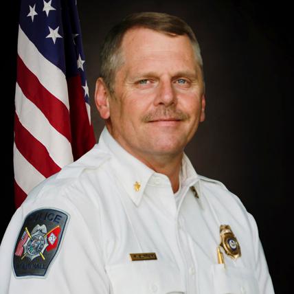 Portrait of Mickey Buffkin, interim police chief ot White Hall, Arkansas